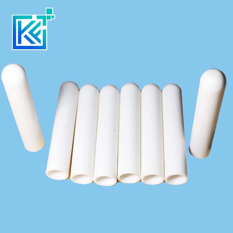 Manufacturer Customerization Wear-Resistant Anti-Corrosion Heat-Treatment Insulation Metallurgy Sintering One Head Seald Quartz Industrial Ceramic Pipes Tubes