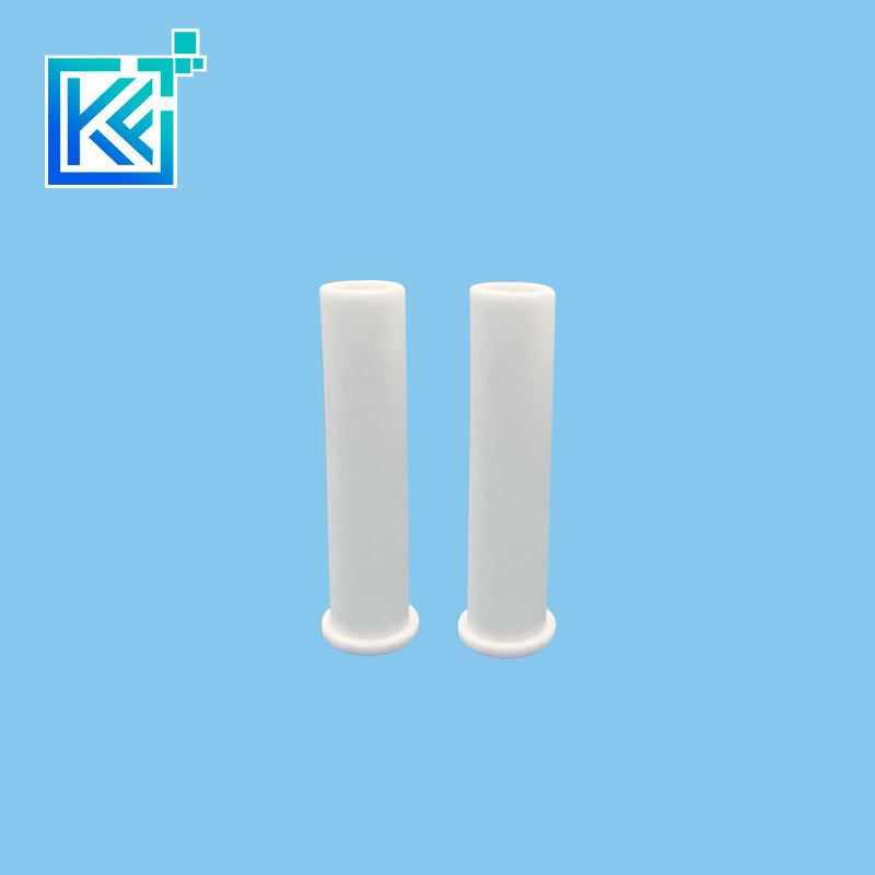 Manufacturer Customerization High Temperature Resistance Wear-Resistant Corrision-Resistance Alumina Ceramic Tailpiece Flanged Connection