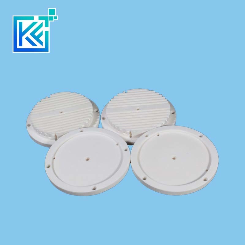 Manufacturer Customization Wear-Resistant Anti-Corrosion Insulation Heat-Treatment Refractory Round Non-Standard Alumina Ceramic Flange