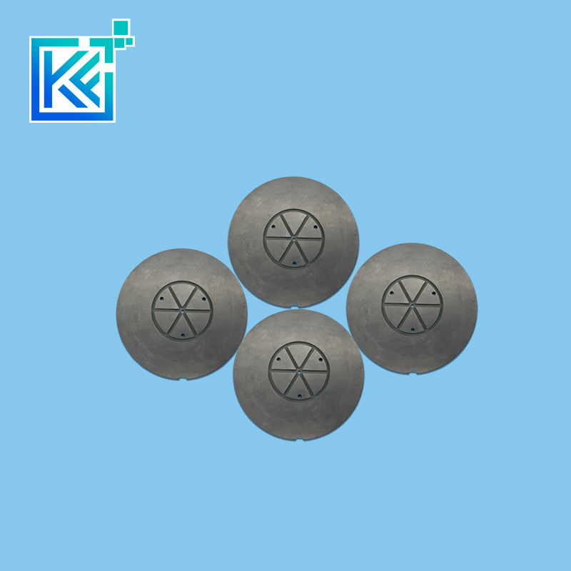 Manufacturer Customization Wear-Resistant High Temperature Anti-Corrosion Insulator Sintering Silicon Carbide Round Ceramic Structure Flanges