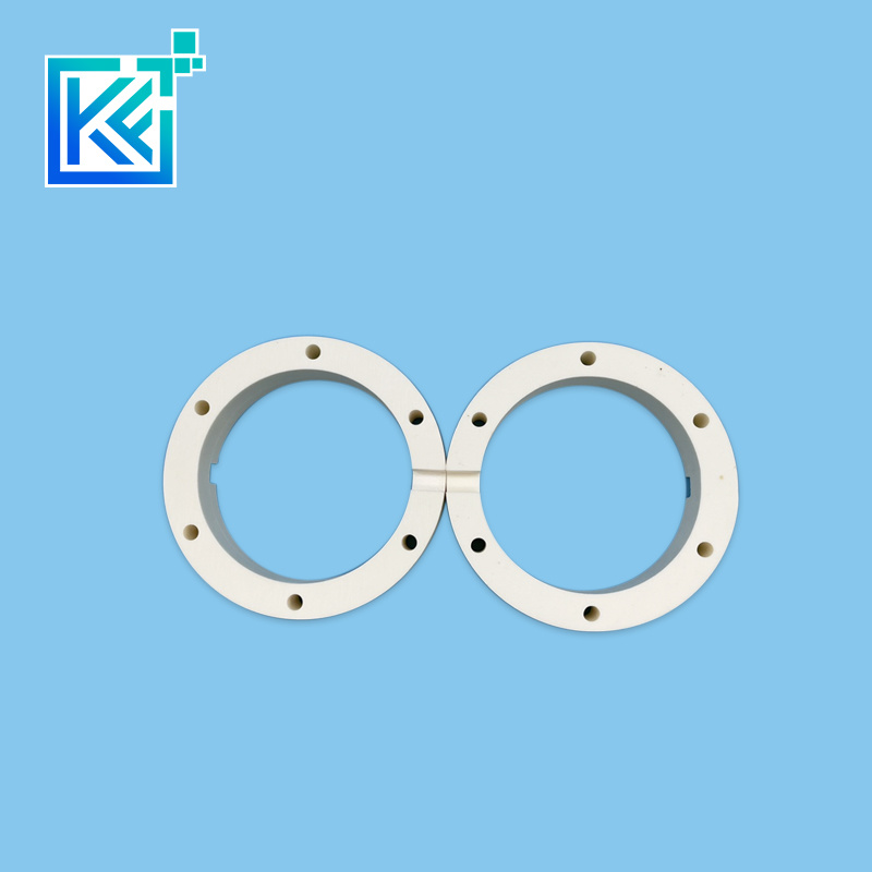 Manufacturer Customerization Wear-Resistant Anti-Corrosion Heat-Dissipation Refractory Sintering Round Zirconia Industrial Ceramic Structure Components Flanges