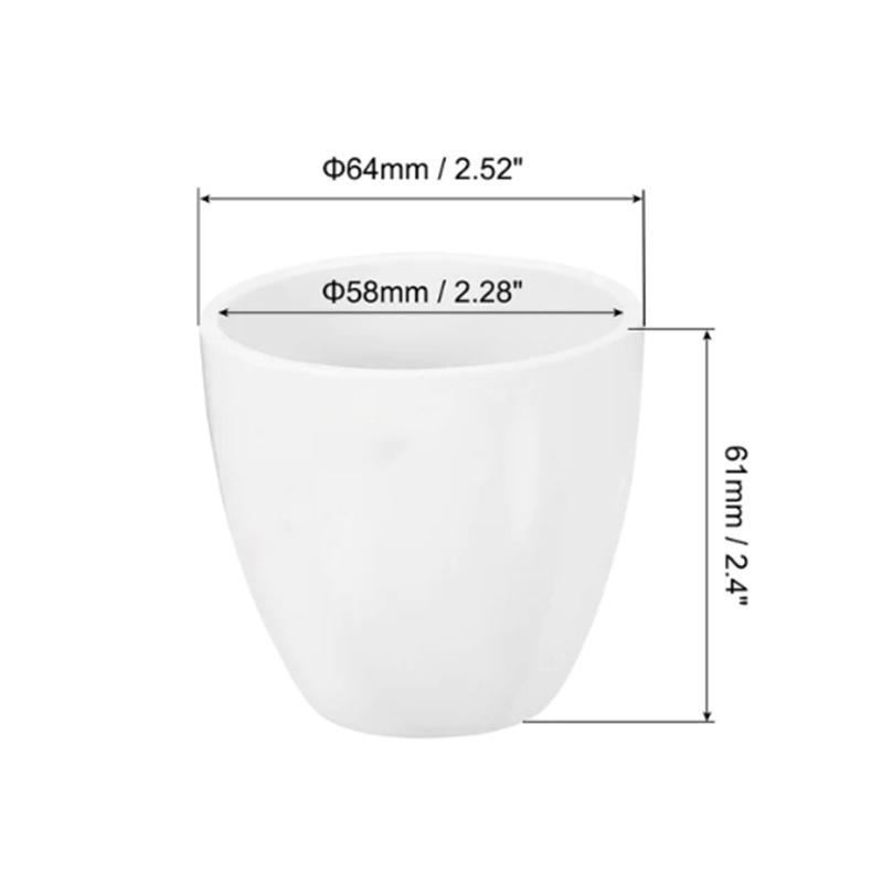 Manufacturer Precision Customerization High Temperature Resistance Thermal Shock Resistance Corrosion Resistance Alumina High Form Crucible