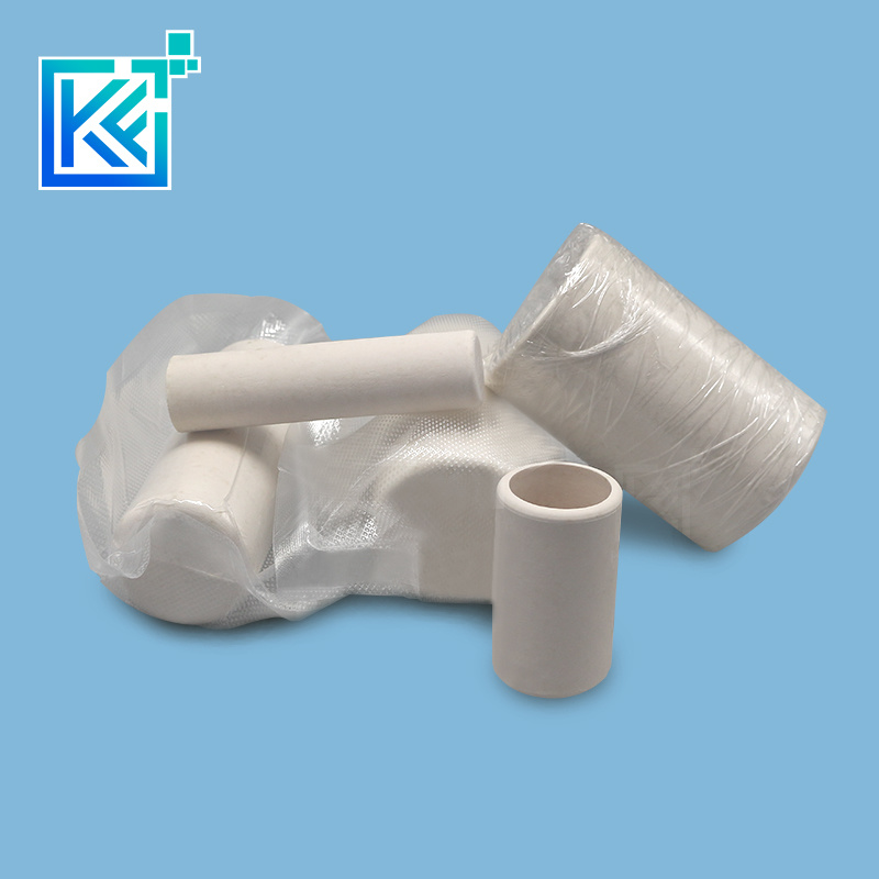 Manufacturer Customerization Wear-Resistant Anti-Corrosion High Temperature Hot-Treatment Calcium Oxide Evaporation Round Cylindrical Calcia Ceramic Crucibles