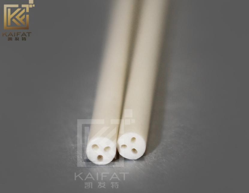 Manufacturer Customerization Round Three-Bore 99% Wear-Resistant Anti-Corrosion High Temperature Insulation Hot-Treatment Sintering Alumina Ceramic Pipse Tubes