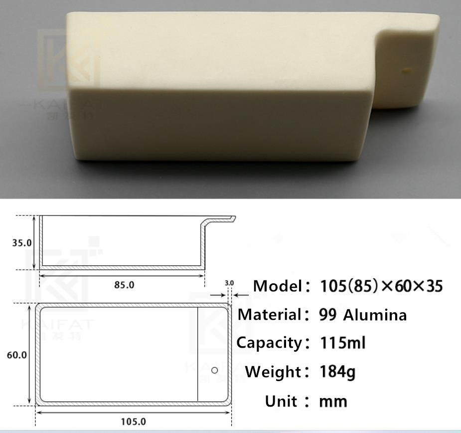 Manufacturer Customerization Wear-Resistant Anti-Corrosion High Temperature Hot Heat-Treatment Insulation Evaporation Boat-Shaped Alumina Ceramic Crucibles