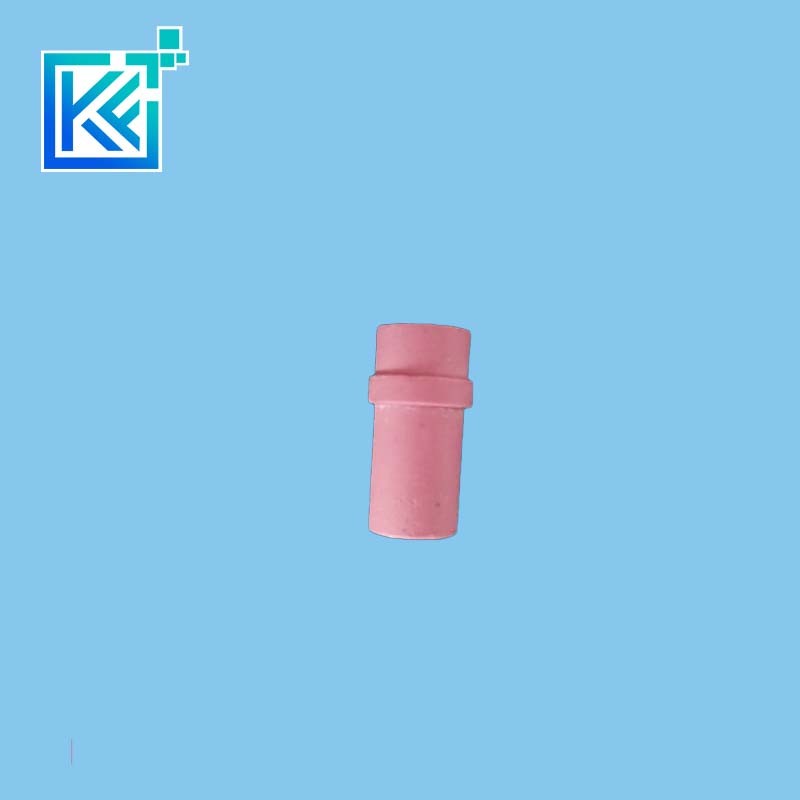 Manufacturer Customization Wear-Resistant Anti-Corrosion Heat-Treatment Insulation Sintering Pink Alumina Industrial Ceramic Fasteners Screws Nozzles Bushing