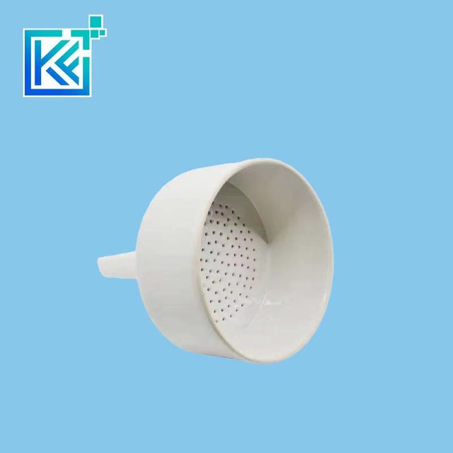 Manufacturer Precision Customerization High Temperature Resistance Thermal Shock Resistance Buchner Funnel with Straight Sides, Perforated Plate