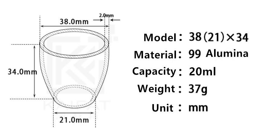 Manufacturer Customerization Wear-Resistant Anti-Corrosion High Temperature Hot-Treatment MGO Magnesium All Shapes of Magnesia Ceramic Crucibles