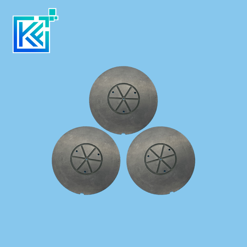 Manufacturer Customization Wear-Resistant High Temperature Anti-Corrosion Insulator Sintering Silicon Carbide Round Ceramic Structure Flanges