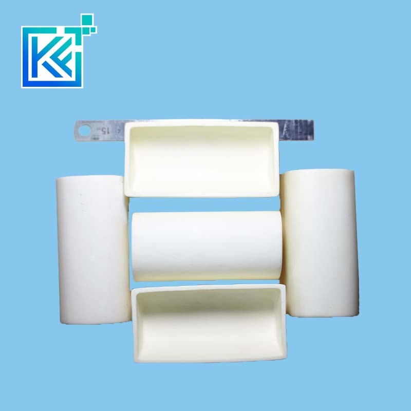 Manufacturer Customerization Wear-Resistant Anti-Corrosion High Temperature Heat-Treatment Insulation Sintering Half-Round Alumina Industrial Ceramic Crucibles