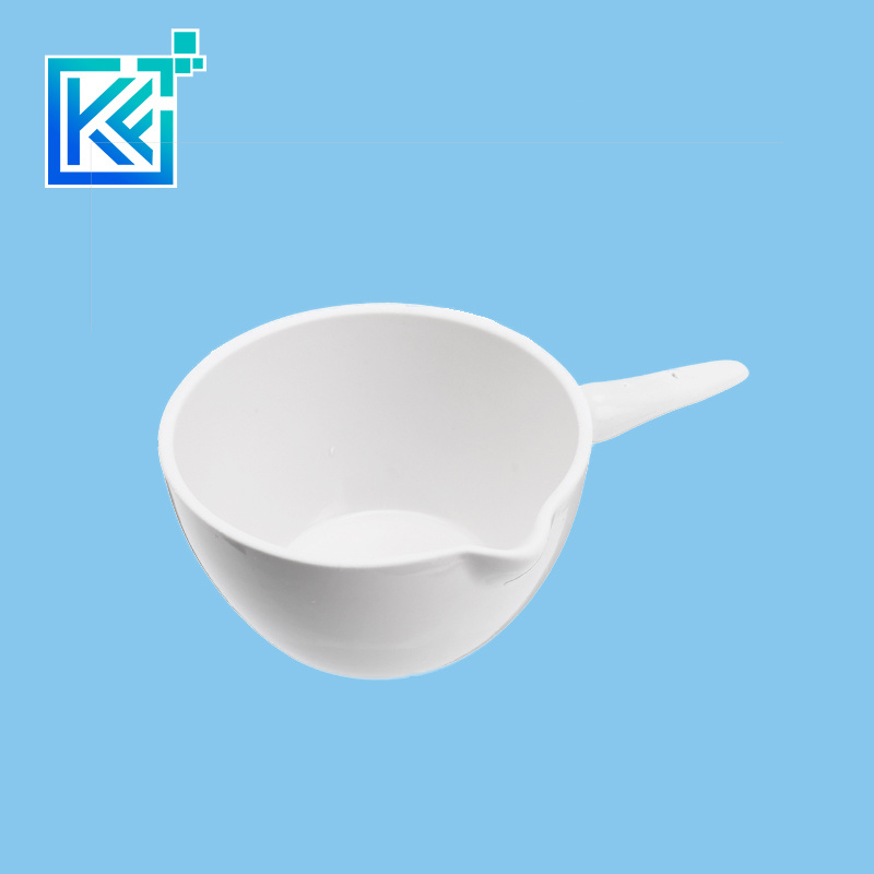 Manufacturer Precision Customerization Refractory Casserole Ceramic Evaporation Bowl Cup Pot with Handle for Melting Casting Refining Porcelain Crucible Dish