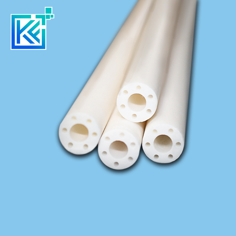 Manufacturer Precision Customerization Round Seven-Bore Wear-Resistant Anti-Corrosion & High Temperature Insulation Alumina Ceramic Valves Pipes Tubes