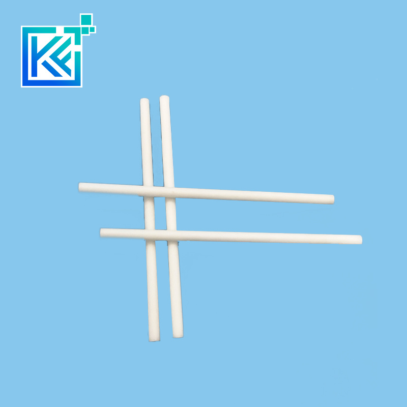 Manufacturer Customerization Wear-Resistant Anti-Corrosion High Temperature Heat-Treatment MGO Round Thin Solid Magnesia Industrial Ceramic Sticks Rods