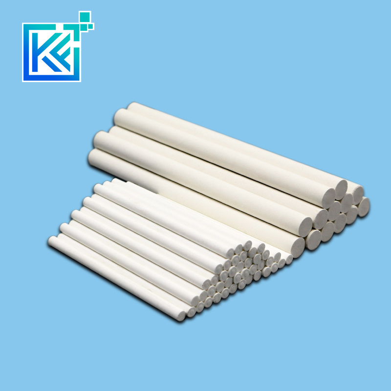 Manufacturer Customerization Wear-Resistant Anti-Corrosion High Temperature Hot-Treatment MGO Magnesium Oxide Round Short Solid Magnesia Ceramic Sticks Rods