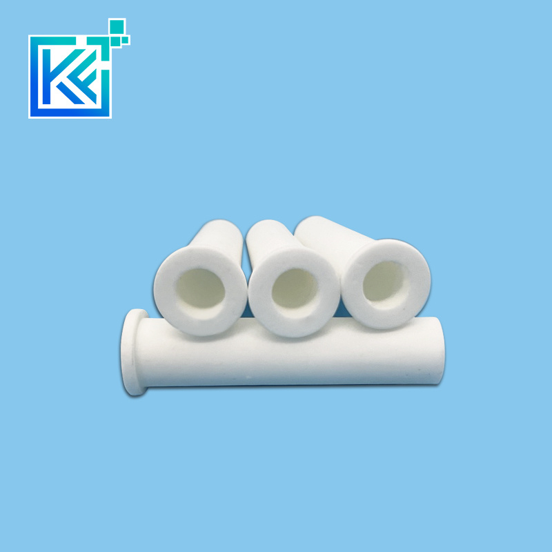 Manufacturer Customerization High Temperature Resistance Wear-Resistant Corrision-Resistance Alumina Ceramic Tailpiece Flanged Connection