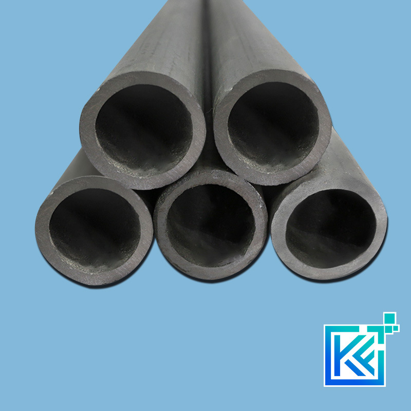 Manufacturer Customization Wear-Resistant High Temperature Anti-Corrosion Refractory Cylindrical Single-Bore Round Silicon Carbide Ceramic Furnace Tubes Pipes