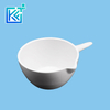 Manufacturer Precision Customerization Refractory Casserole Ceramic Evaporation Bowl Cup Pot with Handle for Melting Casting Refining Porcelain Crucible Dish