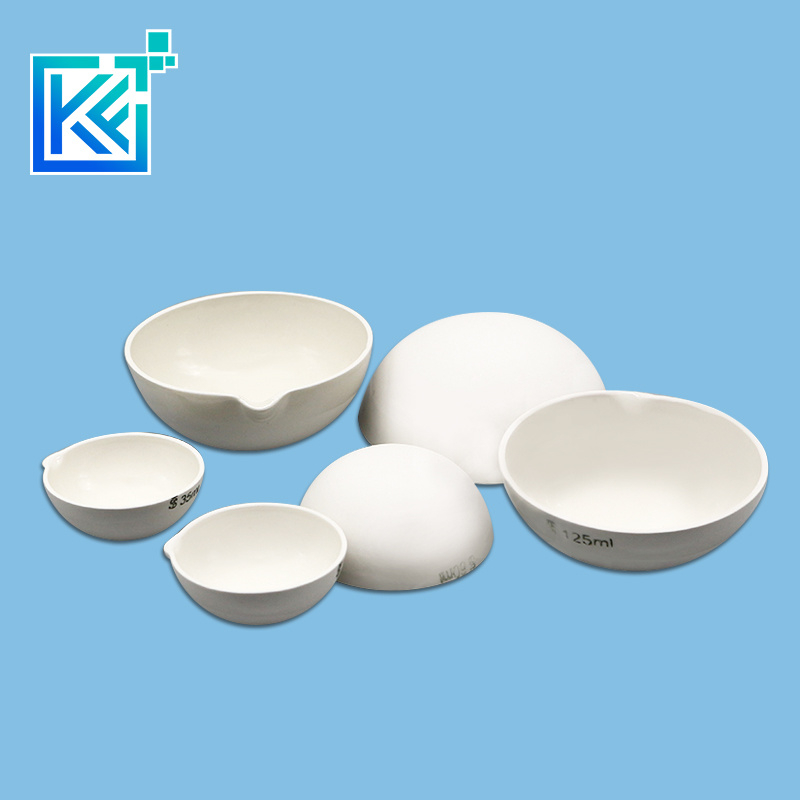 Manufacturer Customerization Wear-Resistant Anti-Corrosion Heat-Treatment Insulation Evaporation Round Bowl Alumina Ceramic Crucibles Pans