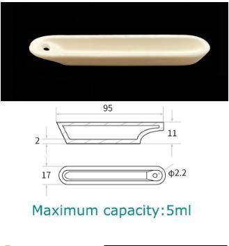 Manufacturer Precision Customerization Lab Supplies 99% Alumina Square Corundum Crucible Tube Furnace High Temperature Resistance Combustion Boat