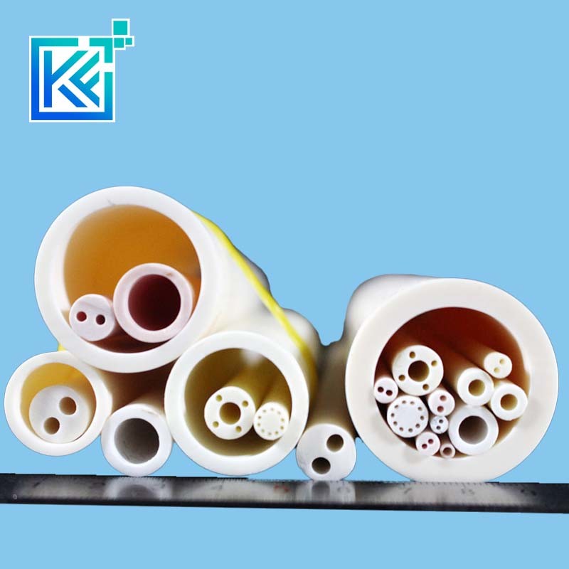 Manufacturer Customization Wear-Resistant Anti-Corrosion Insulation Heat-Treatment Sintering Refractory Multi-Bore Boron Nitride Ceramic Pipes Tubes