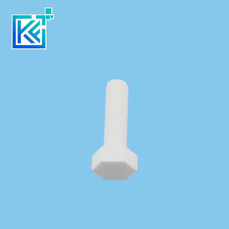 Manufacturer Customerization Wear-Resistant Anti-Corrosion High Temperature Heat-Treatment Sintering MGO Magnesia Industrial Ceramic Fastners Screws