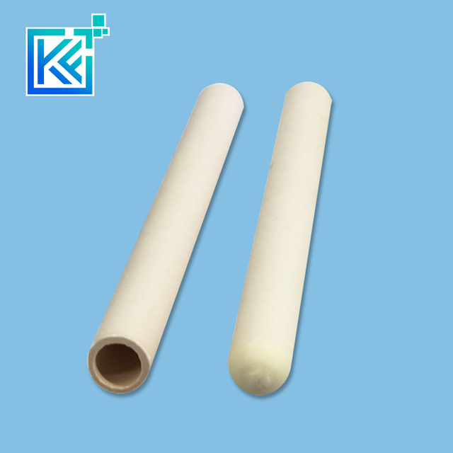 Manufacturer Wear-Resistant Anti-Corrosion High Temperature Hot-Treatment Y2o3 Yttrium Oxide Round Yttria Ceramic Tubes Pipes Pumps with One Head Sealed