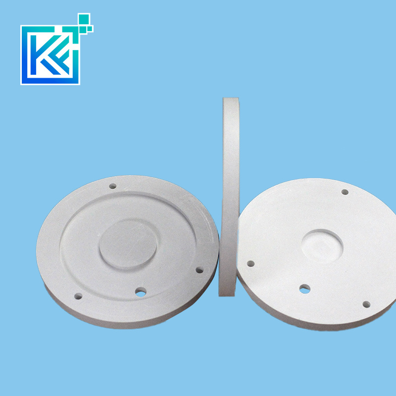 Manufacturer Customization Wear-Resistant Anti-Corrosion Insulation Heat-Treatment Round Non-Standard Mechanical Alumina Ceramic Structure Flange