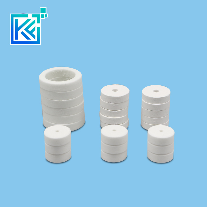 Manufacturer Customerization Wear-Resistant Anti-Corrosion High Temperature Insulation Heat-Treatment Aluminium Oxide Round Alumina Ceramic Bearing Rings