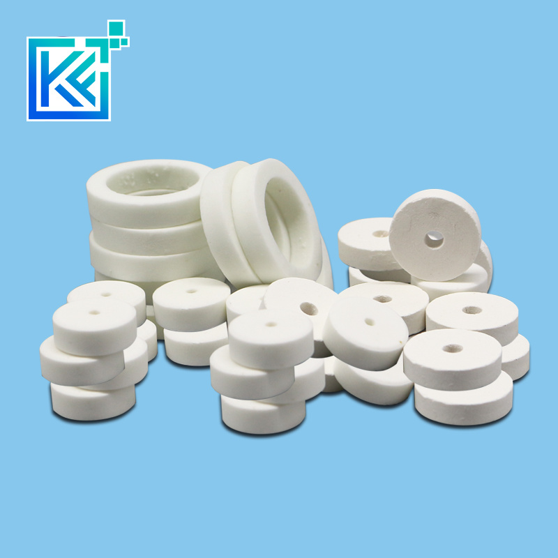 Manufacturer Customerization Wear-Resistant Anti-Corrosion High Temperature Insulation Heat-Treatment Aluminium Oxide Round Alumina Ceramic Bearing Rings