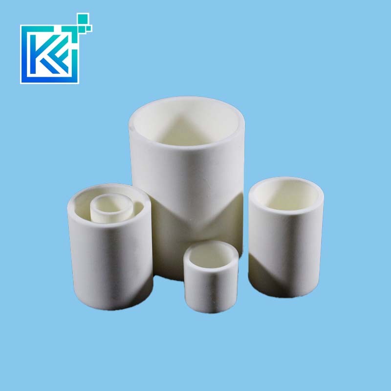 Manufacturer Customerization Wear-Resistant Anti-Corrosion High Temperature Heat-Treatment Sintering Magnesium Oxide Cylindrical Magnesia Ceramic Crucibles