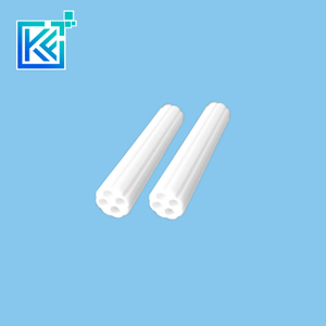 Manufacturer Customerization Wear-Resistant Anti-Corrosion Heat-Dissipation Insulator Four-Bore Alumina Industrial Ceramic Structure Pipes Tubes