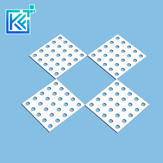 Manufacturer Customization Wear-Resistant High Temperature Anti-Corrosion Insulation Alumina Ceramic with Holes Square Plates Boards Substrates Planks