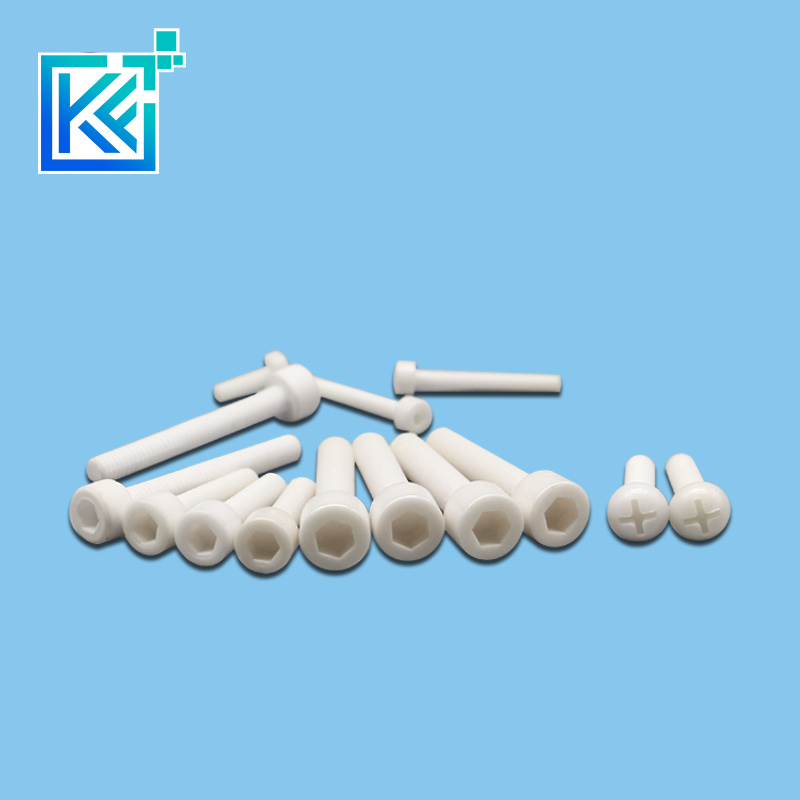 Manufacturer Customerization Wear-Resistant Anti-Corrosion High Temperature Insulation Hot-Treatment Zirconium Oxide Zirconia Ceramic Fasteners Screws