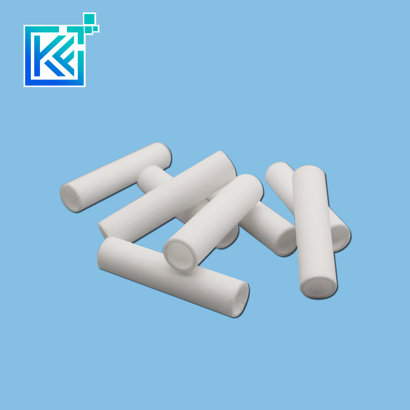 Manufacturer Customerization Wear-Resistant Anti-Corrosion High Temperature Heat-Treatment Refractory Double-Bore Round Alumina Ceramic Hollow Tubes Pipes