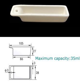 Manufacturer Precision Customerization Lab Supplies 99% Alumina Square Corundum Crucible Tube Furnace High Temperature Resistance Combustion Boat