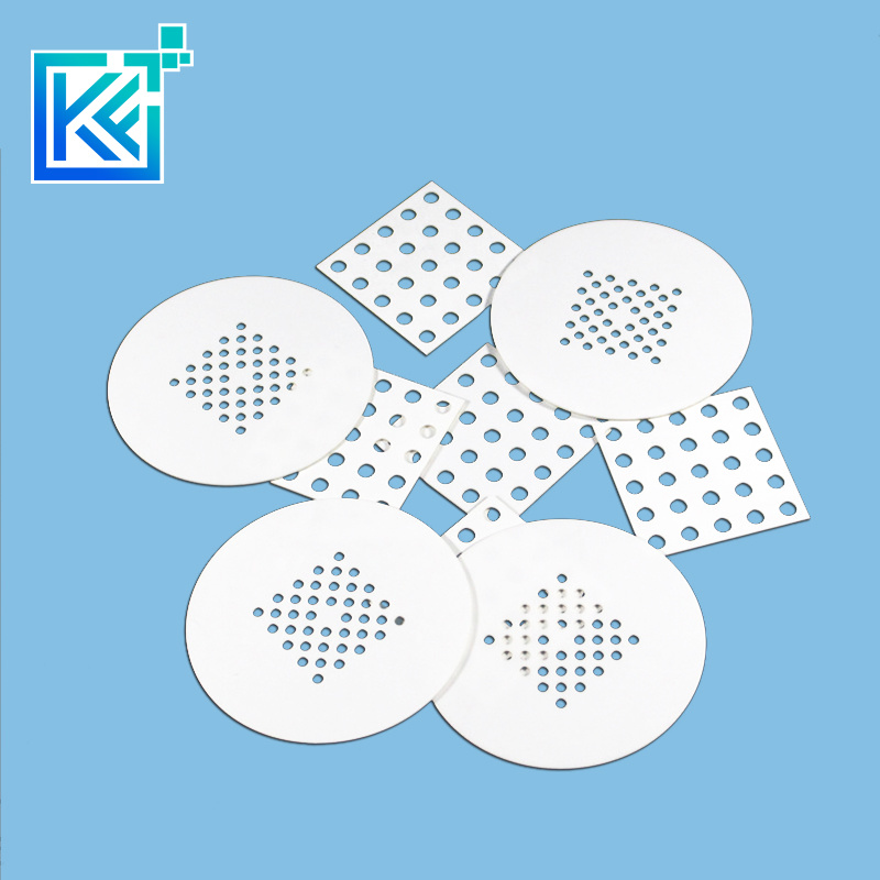 Manufacturer Customization Wear-Resistant High Temperature Anti-Corrosion Insulation with Holes Round Alumina Ceramic Plates Boards Substrates Planks