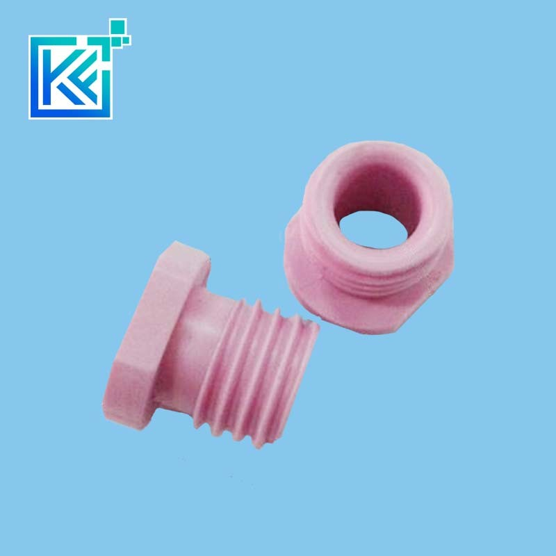 Manufacturer Customization Wear-Resistant Anti-Corrosion Heat-Treatment Insulation Sintering Pink Alumina Industrial Ceramic Mechanical Fasteners Screws