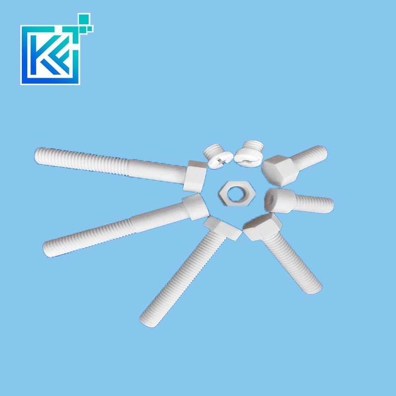 Manufacturer Customization Wear-Resistant Anti-Corrosion High Temperature Insulation Heat-Treatment Sintering Alumina Ceramic Mechanical Fasteners Screws