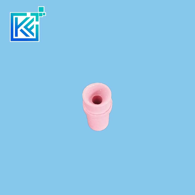 Manufacturer Customization Wear-Resistant Anti-Corrosion Heat-Treatment Insulation Sintering Pink Alumina Industrial Ceramic Fasteners Screws Nozzles Bushing