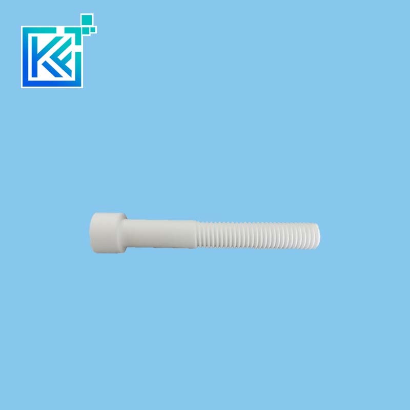 Manufacturer Customization Wear-Resistant Anti-Corrosion High Temperature Heat-Treatment Sintering MGO Magnesia Industrial Ceramic Fastners Screws