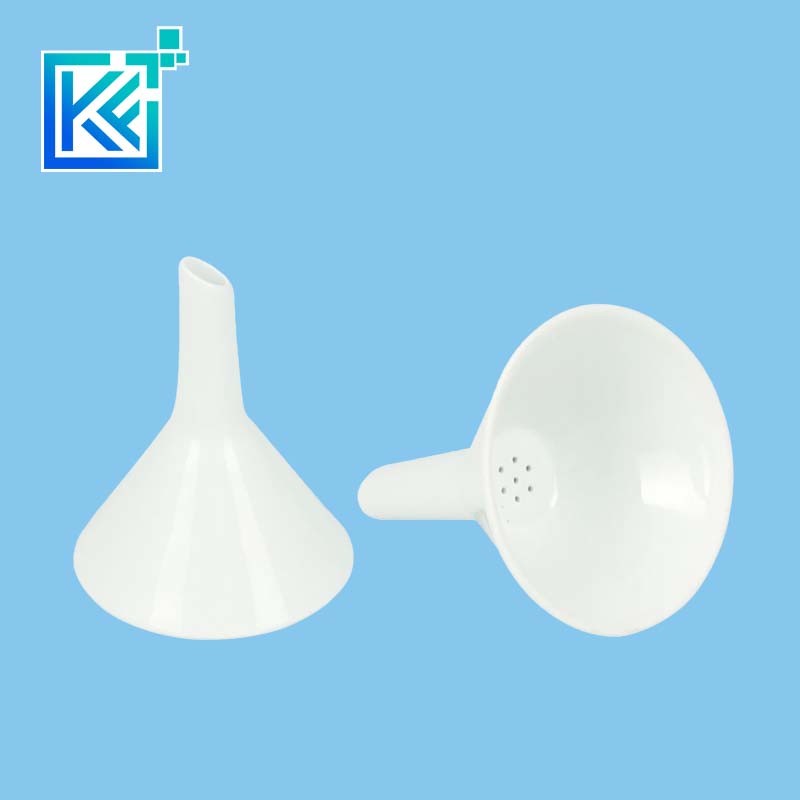 Manufacturer Precision Customerization High Temperature Resistance Thermal Shock Resistance Corrosion Resistance Hirsch Funnel with Fixed Perforated Plate