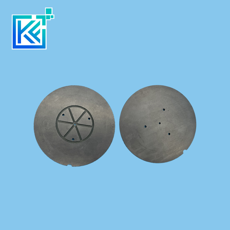 Manufacturer Customization Wear-Resistant High Temperature Anti-Corrosion Insulator Sintering Silicon Carbide Round Ceramic Structure Flanges